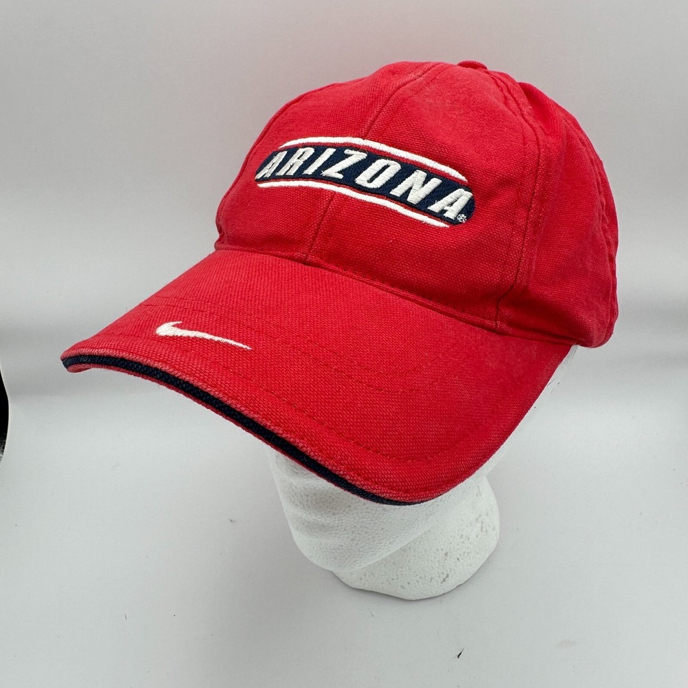 Nike University Of Arizona Baseball Hat Red Wildcats Basketball Center Swoosh